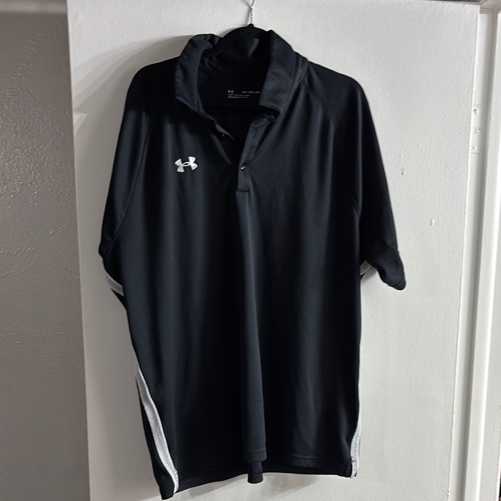 Under Armour Men's Black Polo Shirt
